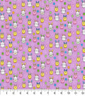 Easter Egg Animals Glitter cotton Fabric- Eggs- 100% Cotton Continuous Cuts
