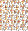 Winnie the Pooh Bear Fabric Classic Playing Cotton Fabric 100% Cotton - continuous cuts Licensed Fabric