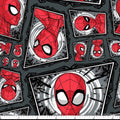 Spiderman comic Swirl Fabric 100% Cotton Licensed Fabric