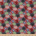 Marvel Coins Superhero Fabric -Iron Man- Hulk- Captain America - Marvel - 100% Cotton Fabric- Continuous cuts by the 1/2 yard increment