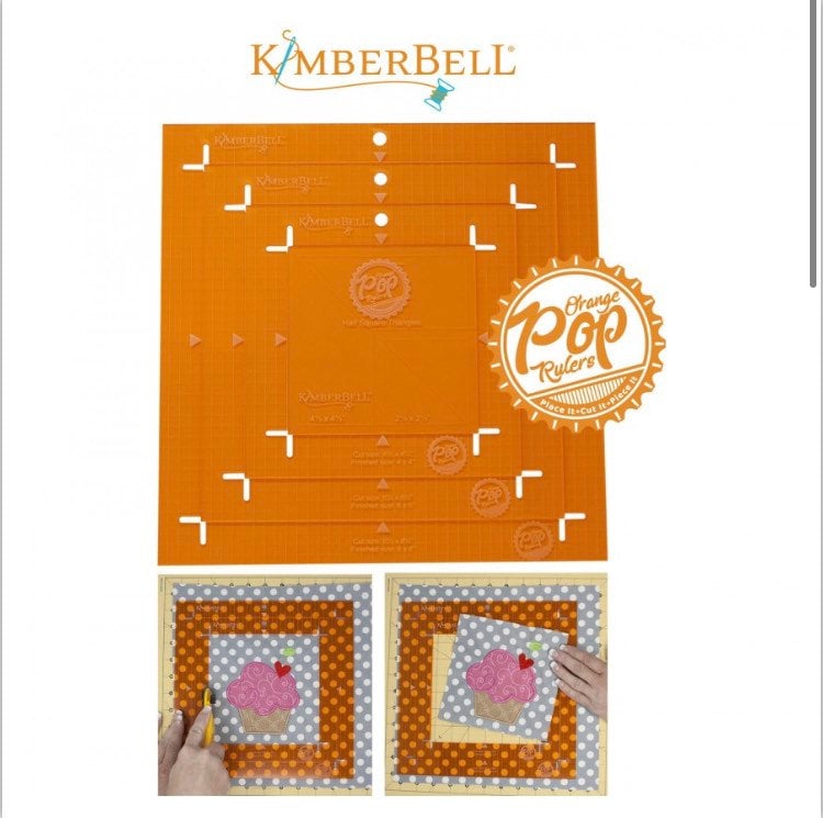 KDTL101 Orange Pop Rulers- Kimberbell square rulers