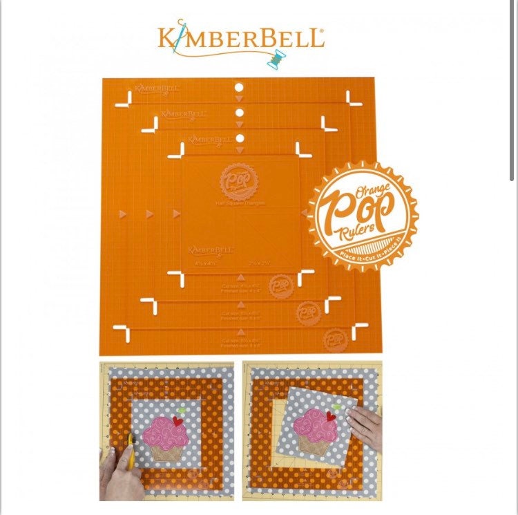 KDTL101 Orange Pop Rulers- Kimberbell square rulers