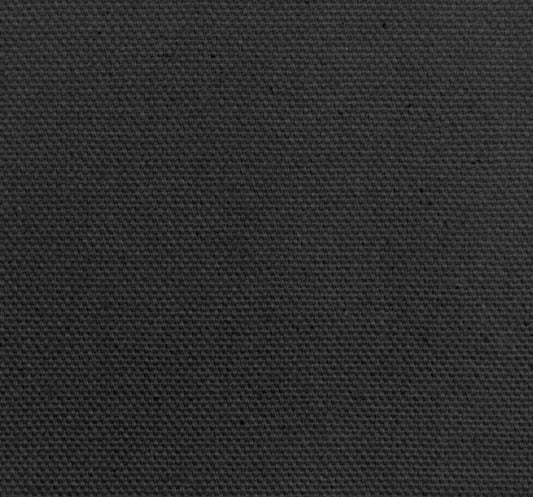 9.3 oz Black Cotton Duck Canvas Material - Fabric - Black