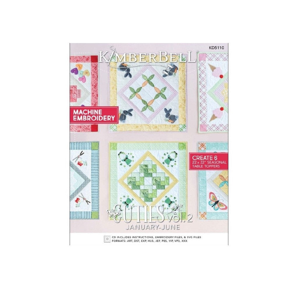 KD5110 Embroidery CD Cuties: Volume 2 - Booklet and Embroidery CD
