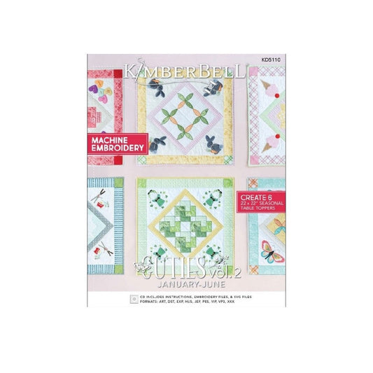 KD5110 Embroidery CD Cuties: Volume 2 - Booklet and Embroidery CD