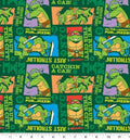 TMNT Run This City Cotton fabric- 100% Cotton - continuous cuts- Teenage Mutant Ninja Turtles Licensed Fabric