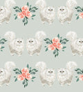Pretty Kitty cotton fabric - 100% Cotton - Fabric -Every Day is Caturday