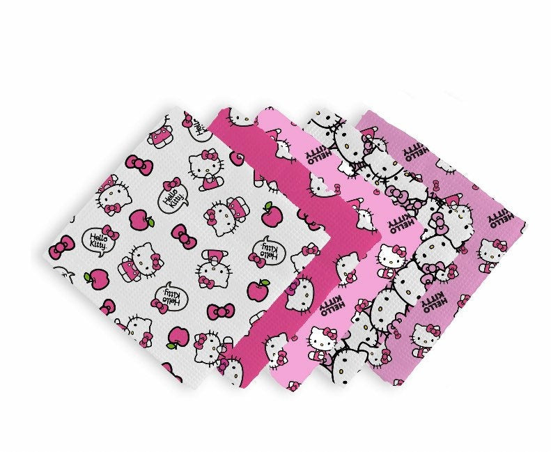 Hello Kitty fat quarter bundle- Fabric - x5 Fat Quarters - Stax  Licensed Fabric