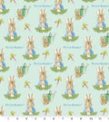 Peter Rabbit Badge Cotton Fabric Continuous cuts - 100% Cotton - Licensed Fabric