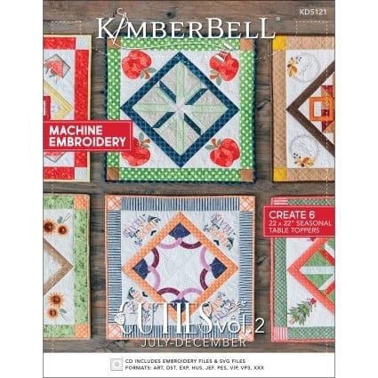 KD5121 Embroidery CD Cuties: Volume 2 - July - December -Booklet and Embroidery CD