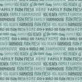 Farm Fresh Words Cotton fabric- Continuous cuts- BEN10459-80 Benartex - Farm Words Turquoise