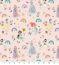 Princess Sketch Icon Fat Quarters- 100% Cotton - Licensed Fabric