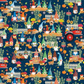 Fallings for Gnomes Cotton Fabric 100% Cotton - Autumn - Fall - Gnomes