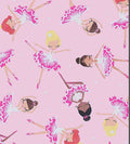 Glitter Accent You're Tutu Sweet Ballerina Cotton Fabric - by the 1/2 yard, fat quarters - Timeless Treasures - Dancers Ballet