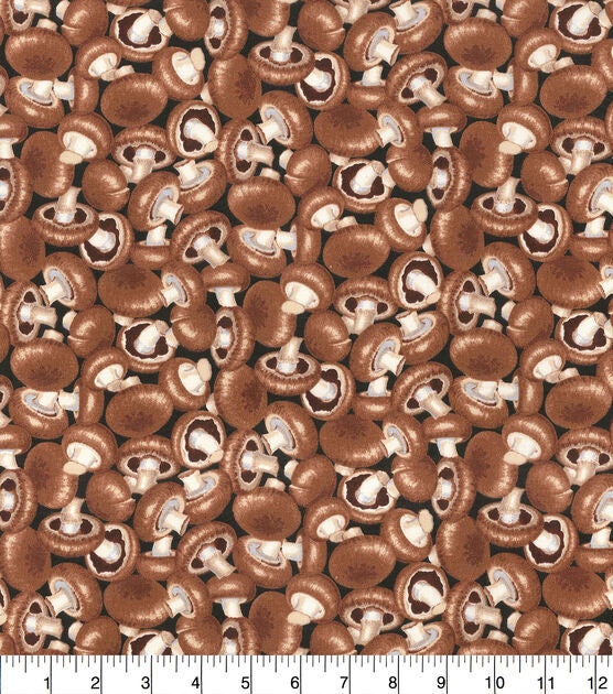 Mushroom Cotton fabric-  100% Cotton -continuous cuts -