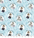 Elsa Anna Disney Cotton fabric- 100% Cotton - continuous cuts Licensed Fabric