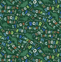 Timeless Treasures Green Dinosaurs and Words Cotton Fabric -Roar Cotton Fabric- Cute- roar- continuous cuts