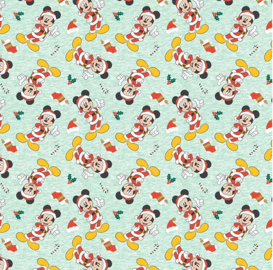 Mickey Friends Christmas character fabric-  100% Cotton -SPR77328-A620210 Licensed Fabric