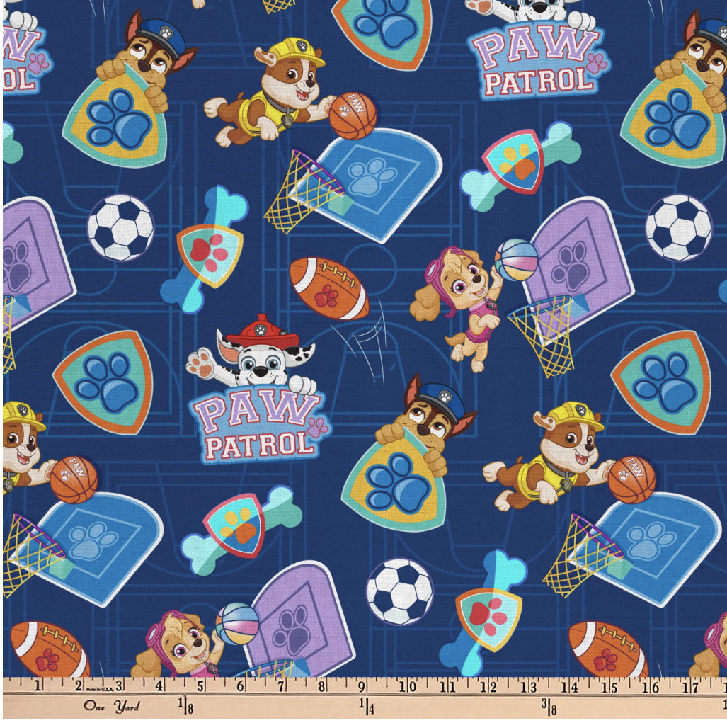 Paw Patrol Fat Quarter fabric  - 100% Cotton - Licensed Fabric