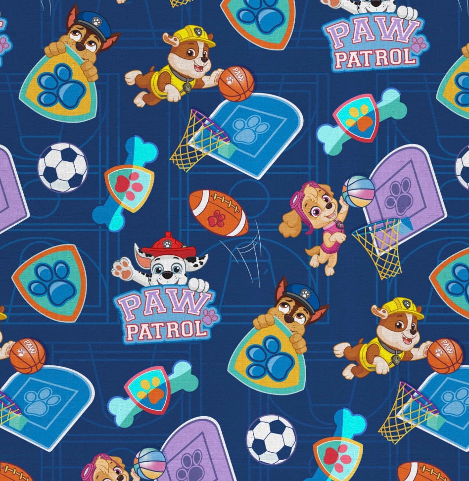 Paw Patrol Fat Quarter fabric  - 100% Cotton - Licensed Fabric
