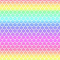 Pastel Rainbow Mermaid Scales- 100% Cotton - Continuous Cuts - Fabric Traditions