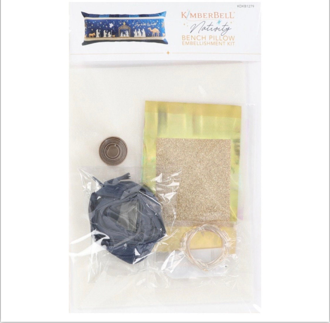 Nativity Bench Pillow Embellishment Kit- (pillow not included) -KimberBell