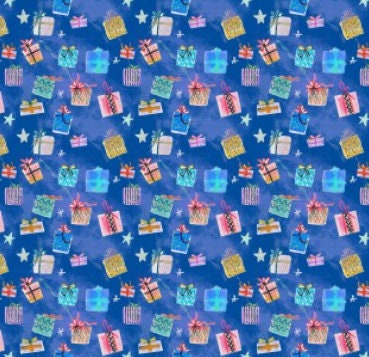 Christmas Peace Christmas Presents Cotton Fabric - cut to size PSF120-21397