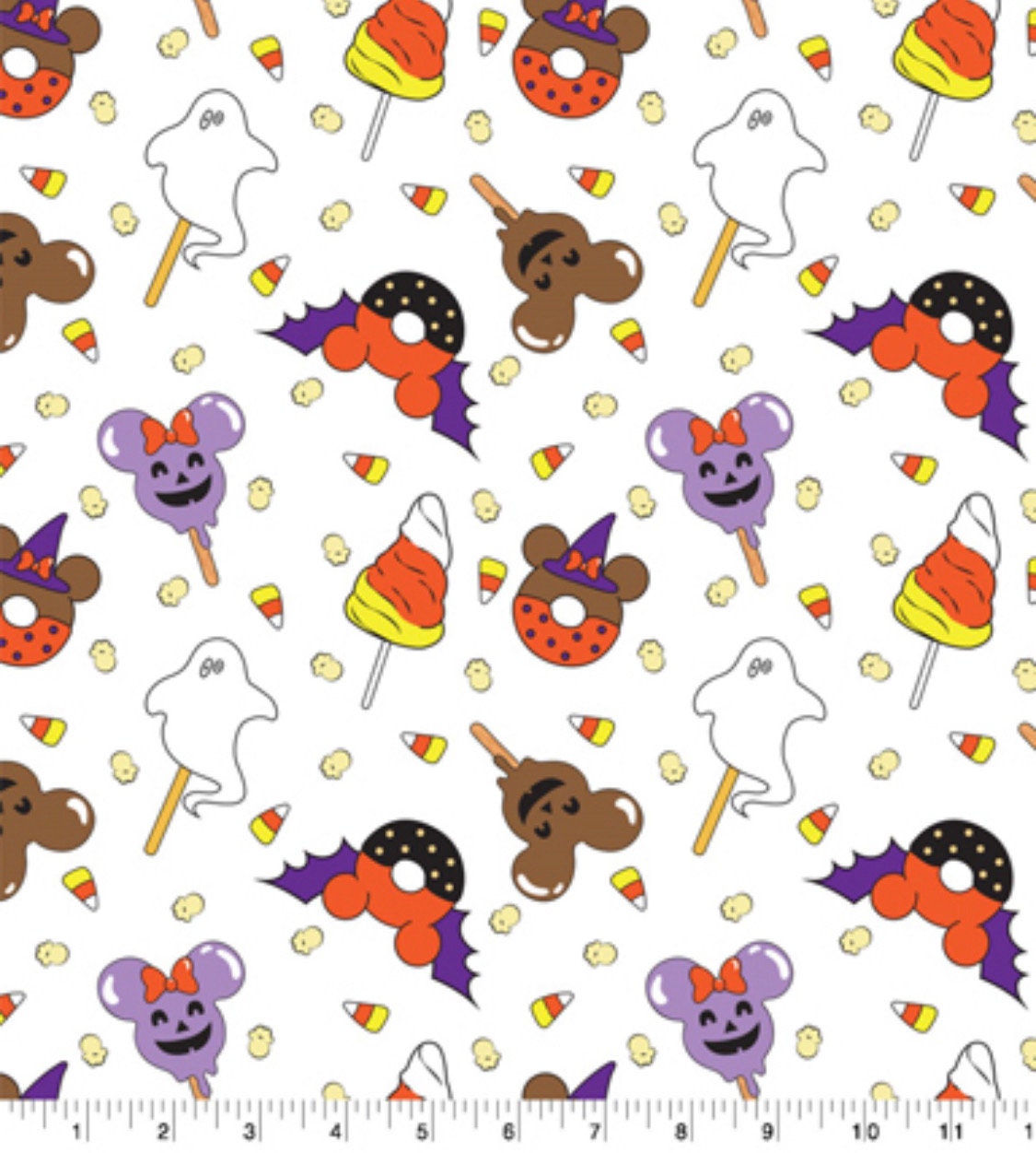 Disney Halloween Treat Pack Cotton Fabric 100% Cotton -Licensed Fabric