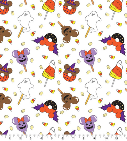 Disney Halloween Treat Pack Cotton Fabric 100% Cotton -Licensed Fabric