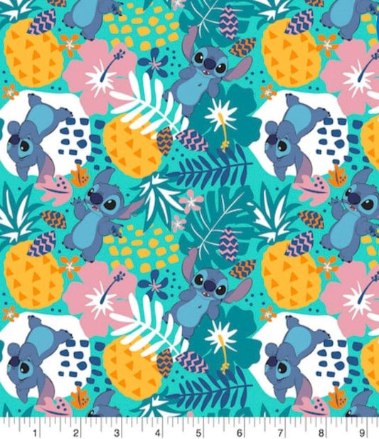 LILO and Stitch: Stitch and Scrump cotton fabric- 100% Cotton - continuous cuts! Licensed Fabric