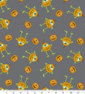 Monsters Inc. Halloween Jackolantern cotton fabric - 100% Cotton - Licensed Fabric