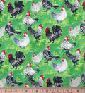 Dear Stella Chicken Fabric DJL2246 Multi Yolks on You cotton fabric-Continuous cuts- fat quarters- Dear Stella