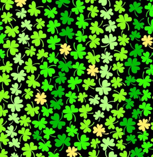 Freckle & Lollie Luck Clover Spring Holidays cotton fabric- 1/4 yard, 1/2 yard,  Fat Quarter - 100% Cotton - continuous cuts FLOFLSH-D48-Z