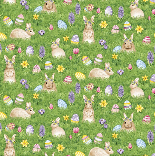Henry Glass Hoppy Hunting cotton fabric- Fat Quarters- 100% Cotton- by the yard