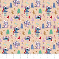 End of Bolt - LILO and Stitch Christmas Disney Cotton fabric 100% Cotton - continuous cuts!