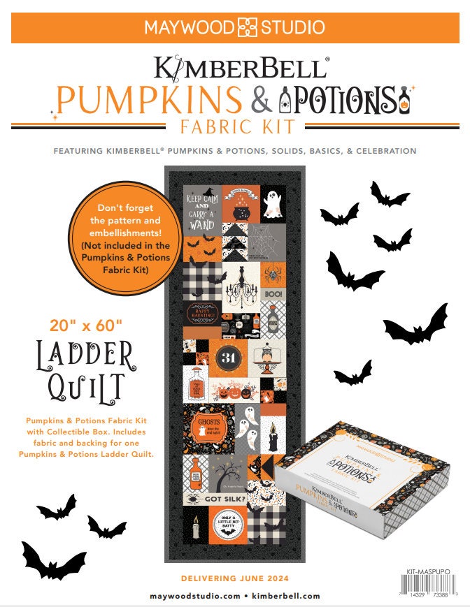 Kimberbell Pumpkins & Potions, Fabric Kit, Pattern/CD/Embellishments Designers: Kim Christopherson, KimberBell