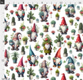 Succulent Gnomes Cotton Fabric - 100% Cotton Drewie Pie Fabrics Exclusive Print