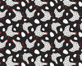 Good Cluck Chickens on Black Cotton fabric- GOOD CLUCK! 21220305 02