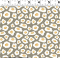 Cluck Cluck Bloom Taupe Cotton fabric- continuous cuts