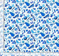 Mini I SPY fabric- blue- 100% Cotton -TT-Gail CD2623 Blue - I Spy Objects Mini Ispy