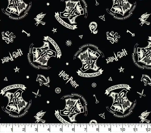 Camelot Harry Potter Hogwarts Cotton fabric 100% Cotton -Licensed Fabric