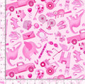 I SPY fabric Pink 100% Cotton TT-Gail CD2621 Pink - I Spy Objects Ispy