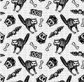 Glow Ghosts Cotton fabric- Halloween cotton fabric- Fabric- Fat Quarters -100% Cotton Henry Glass-9606G 9