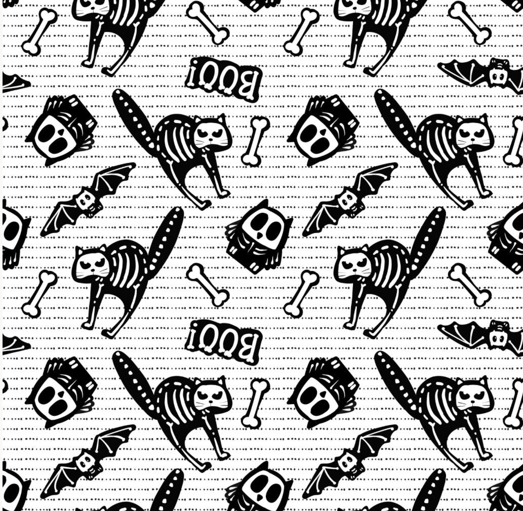 Glow Ghosts Cotton fabric- Halloween cotton fabric- Fabric- Fat Quarters -100% Cotton  Henry Glass-9606G 9