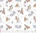 Winnie the Pooh Sketch Bear Fabric - 100% Cotton - Licensed Fabric