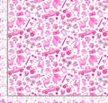 Mini I SPY fabric Pink - 100% Cotton TT-Gail CD2628 Pink - I Spy Objects MINI Ispy
