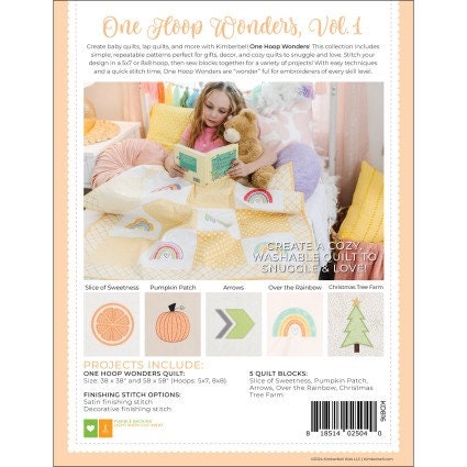 Kimberbell One Hoop Wonders, Vol.1  Booklet and Embroidery CD-   Designer: Kim Christopherson, Kimberbell -Machine Embroidery CD KID816