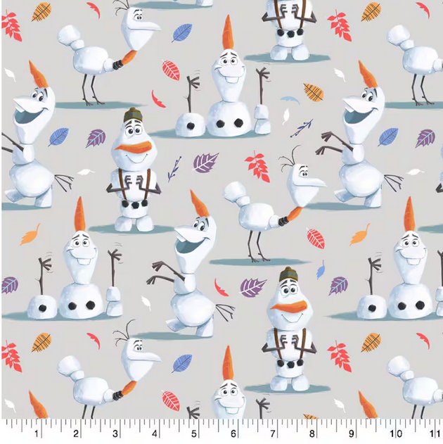 Olaf  - Frozen fabric 100% Cotton -Licensed Fabric