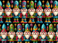 Gnome Nutcrackers on Black Christmas Fabric 100% Cotton -Continuous Cuts