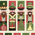Susan Winget Nutcracker Stripes Christmas Cotton - Nutcrackers- 100% cotton fabric-SPR77506-G550715